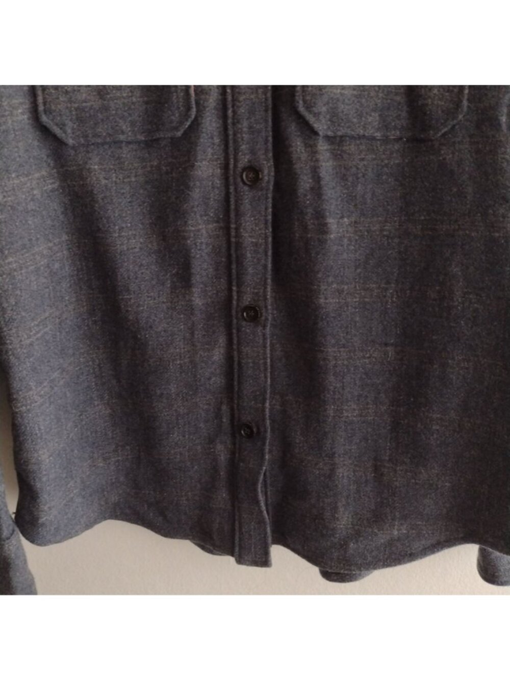Howl Good Womens Superior Wool Shirt L Gray Plaid Outdoor Farm Button Front - Picture 4 of 11
